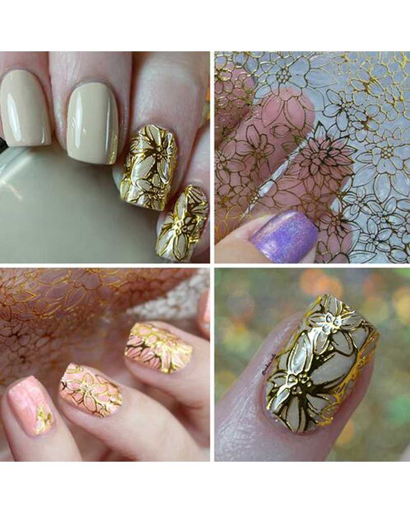 3D Flower Nail Stickers