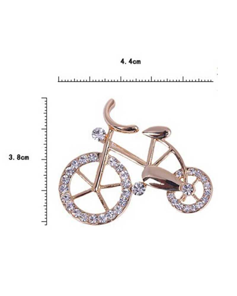 Bicycle Lover  Crystal Brooch