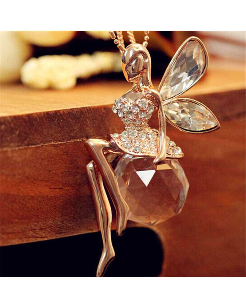 Women Fairy Rhinestone Party Pendant