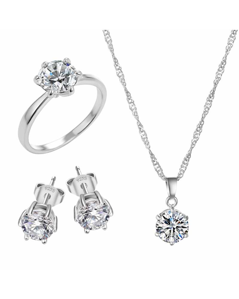 Hot Sale Cubic Zircon Pendant With Earrings