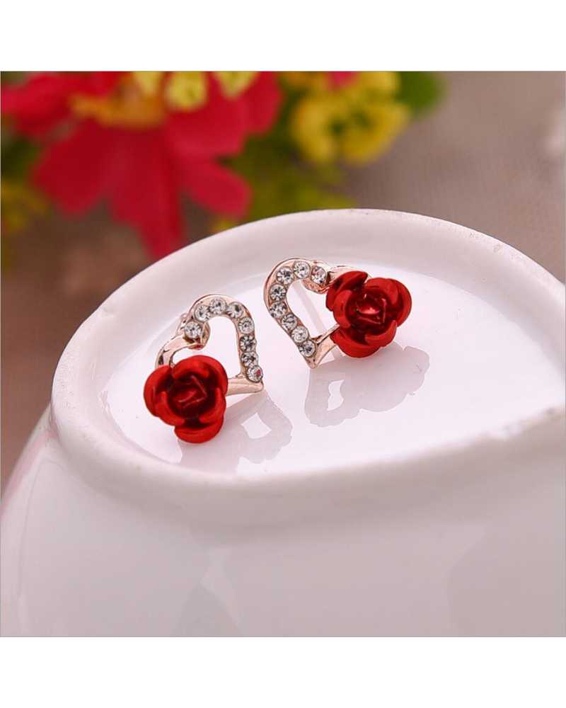 Flower Heart Lovely Earrings