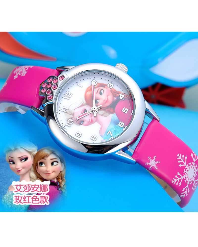 Frozen Leather Wristwatch