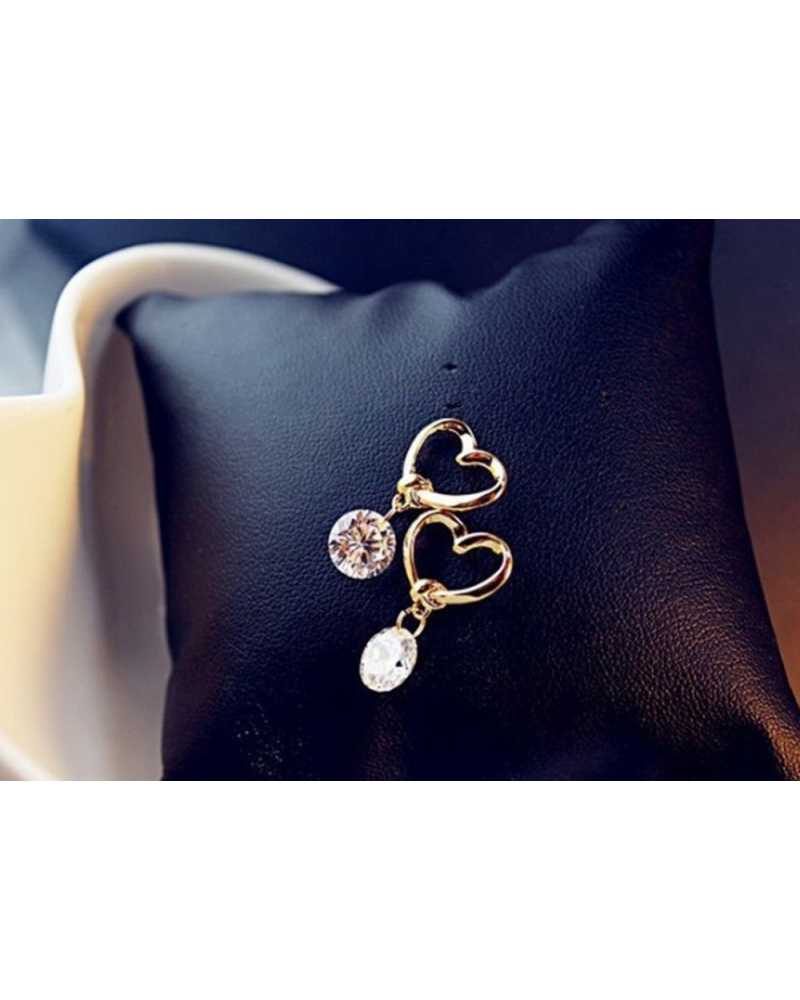 Heart Crystal Lovely Earrings