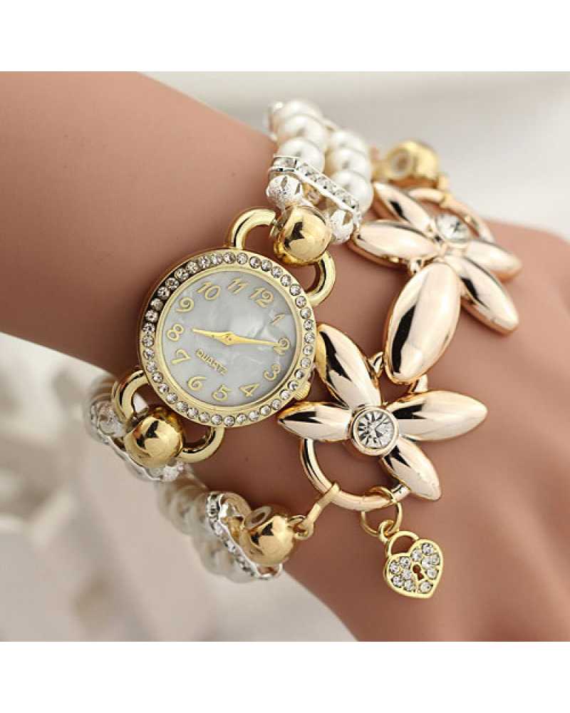 Stunning Flower Crystal Women Wrist Watch