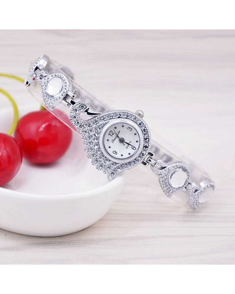 Swan Crystal Women Wrist Watch