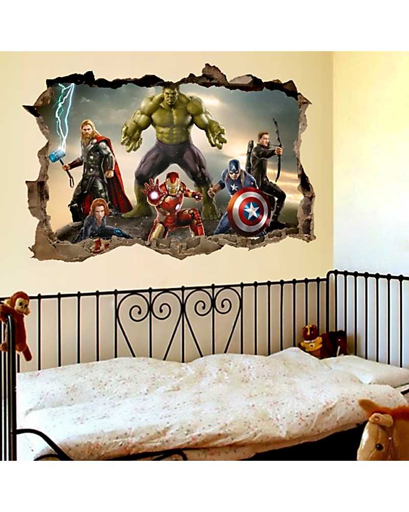 3D The Avengers Wall Stickers 