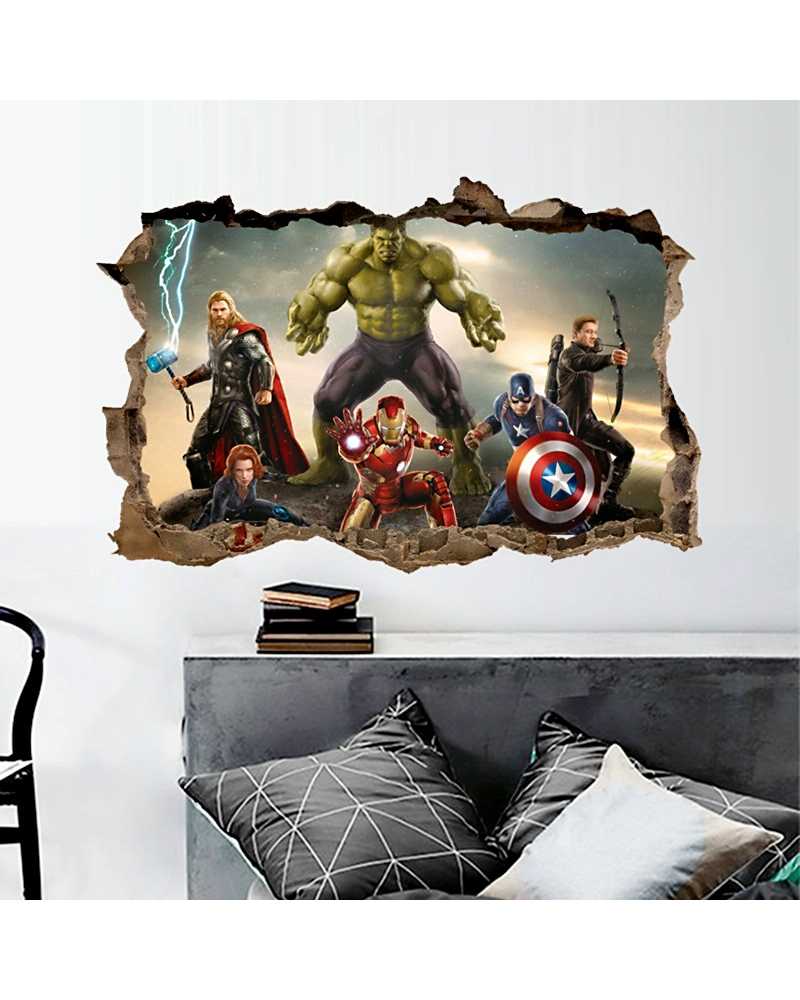 3D The Avengers Wall Stickers 