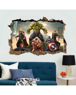 3D The Avengers Wall Stickers 