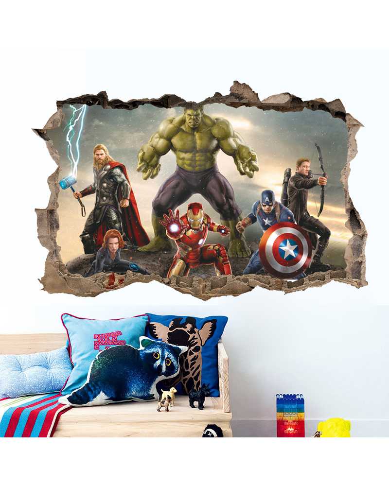 3D The Avengers Wall Stickers 