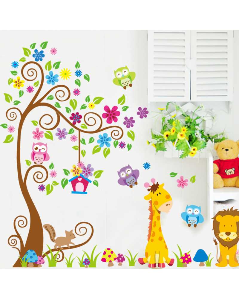 Jungle Theme Kids Wallpaper