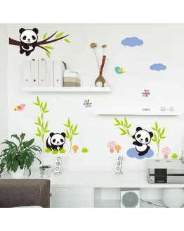 Panda Bamboo Wall Sticker