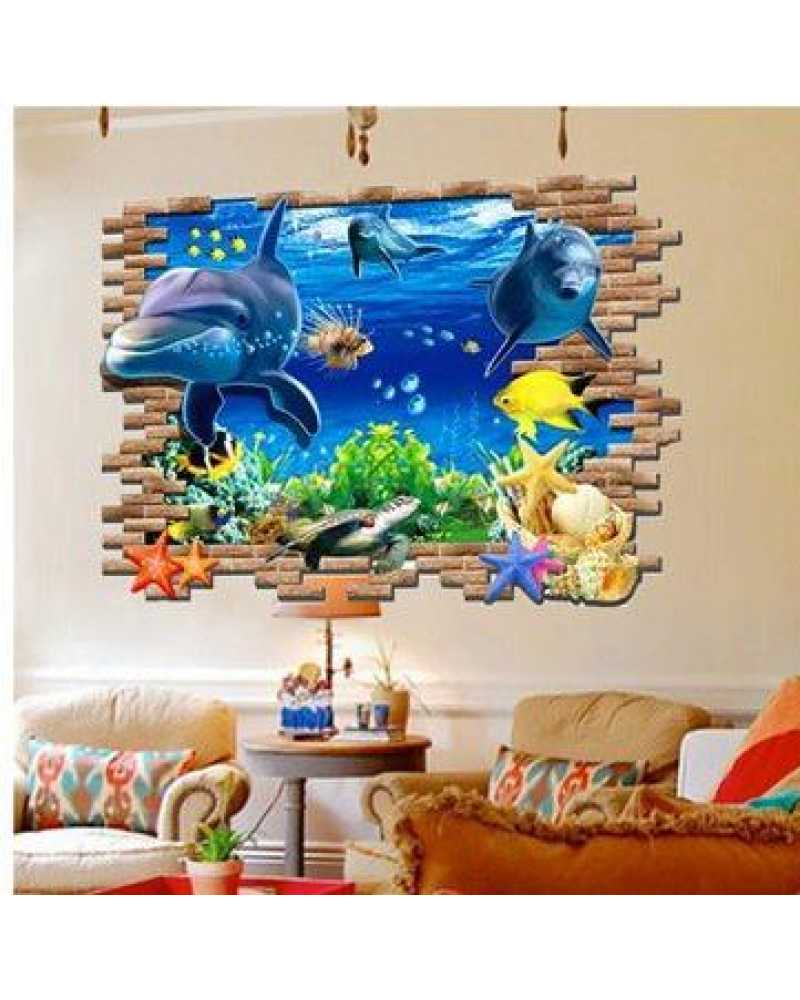 3D Fish Undersea Wall Stickers