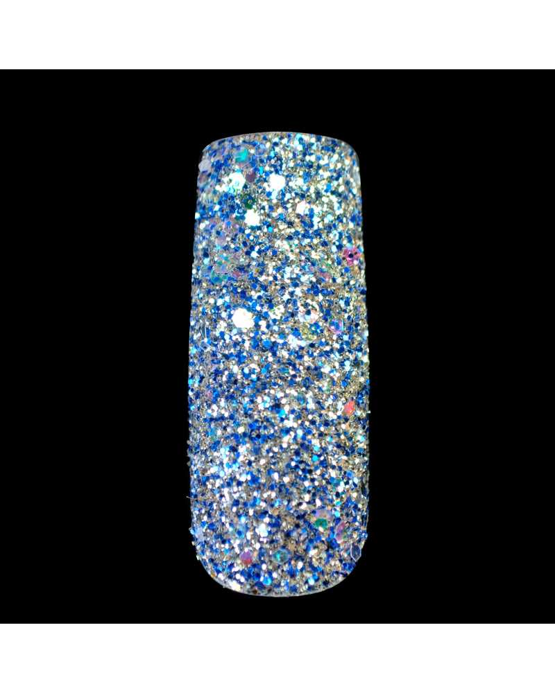 Blue And White Nail Glitter Powder