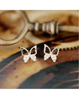 Butterfly Crystal Lovely Earrings