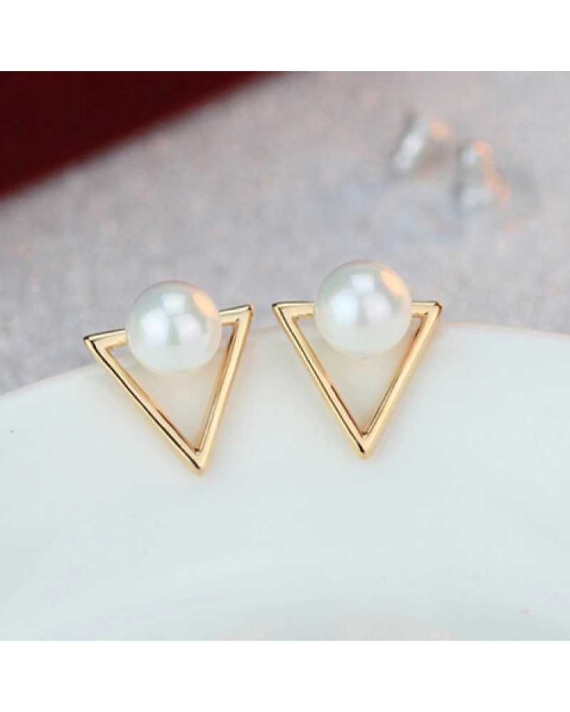Pearl Triangle Lovely Earrings