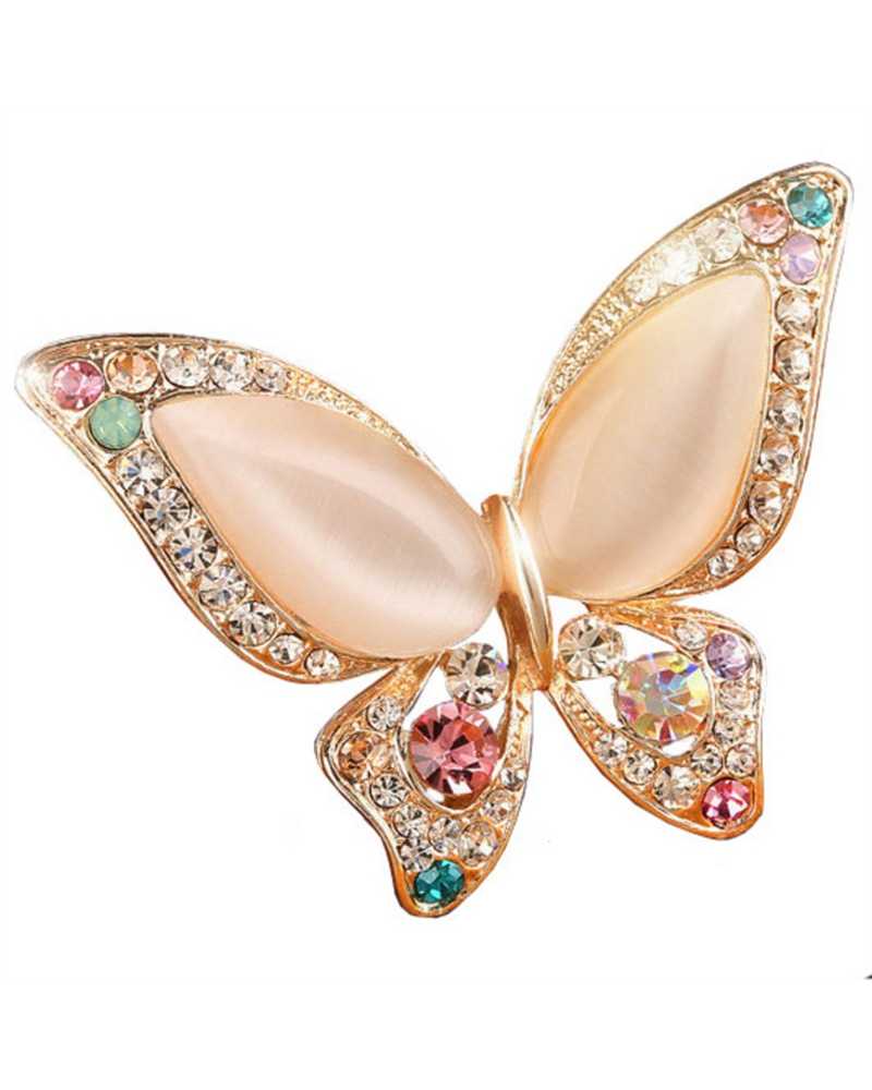 Butterfly Crystal Brooch