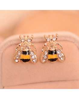 Honey Bee Crystal Lovely Earrings
