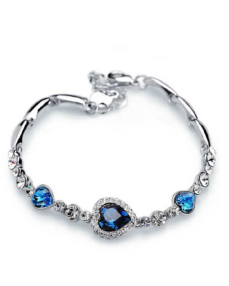 Memorial Ashes Bracelet with Swarovski Crystal Heart Charm - Scattering  Ashes