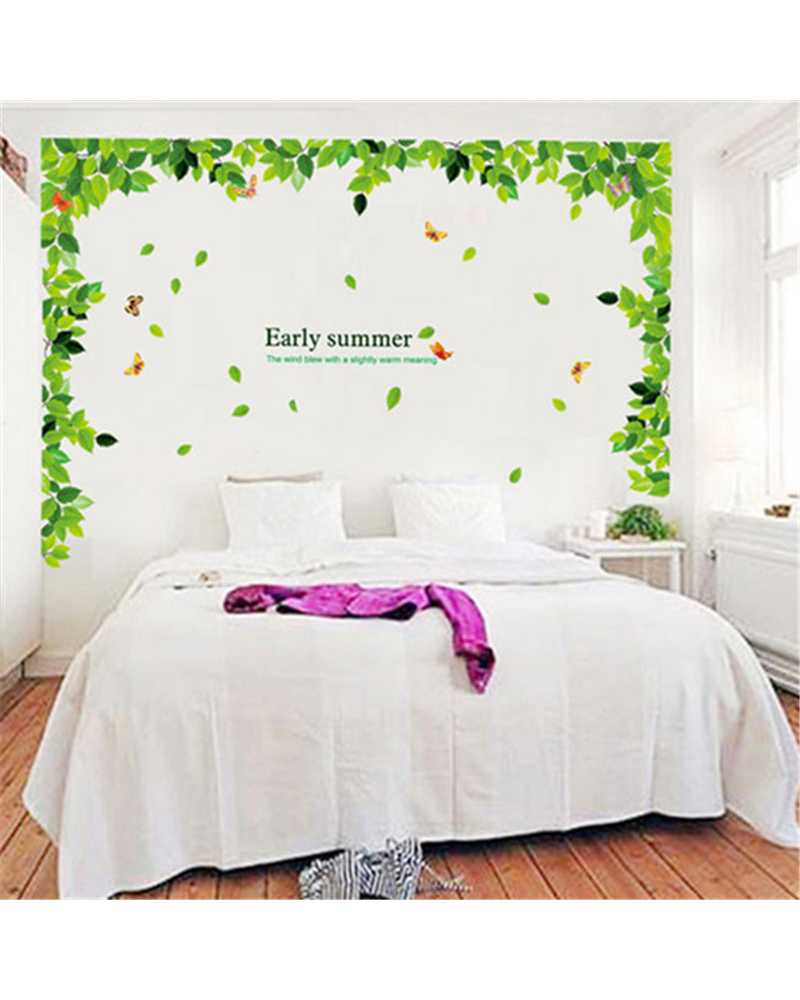 Green Leaf Wall Stickers