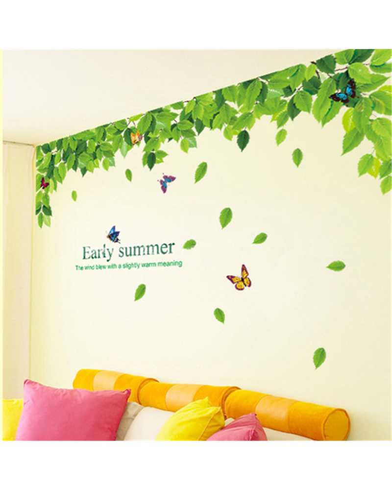 Green Leaf Wall Stickers