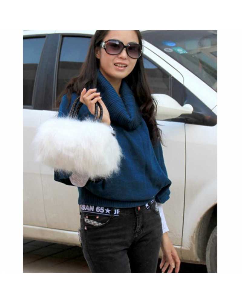 Fur Trendy Winter Women Mini / Cross Body Bag