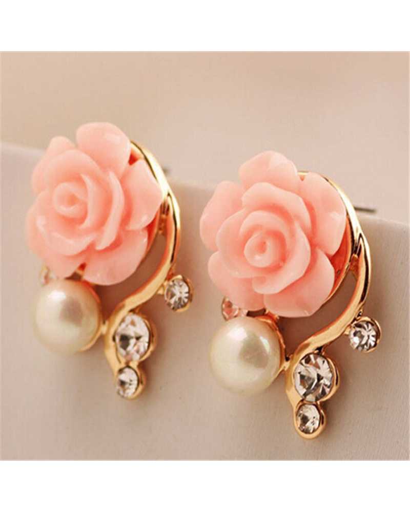 Rose Pearl Lovely Earrings