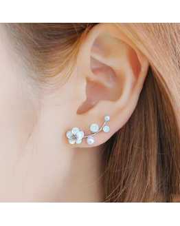 Cute Crystal Flower Lovely Earrings