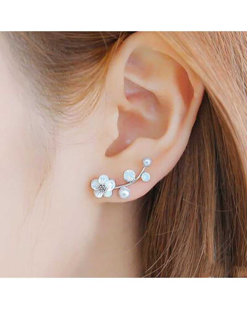 Cute Crystal Flower Lovely Earrings
