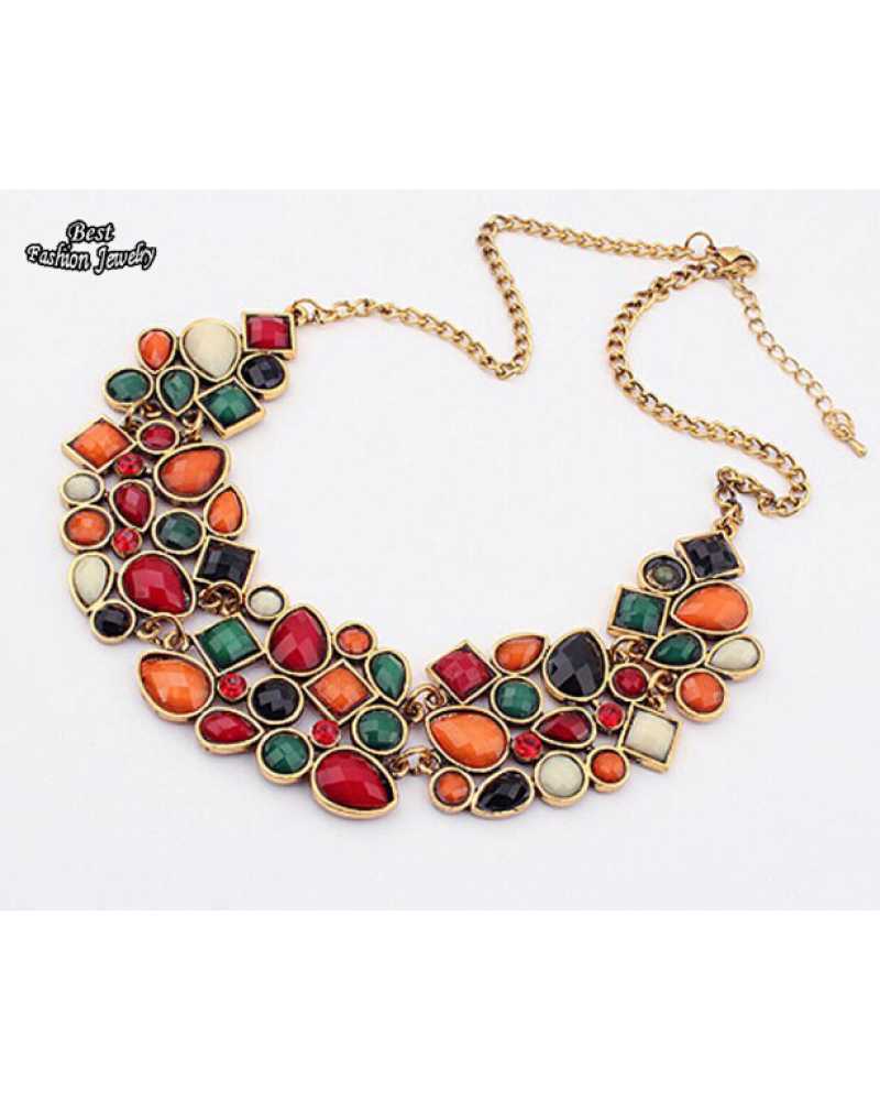 Multi Color Elegant Rich Necklace