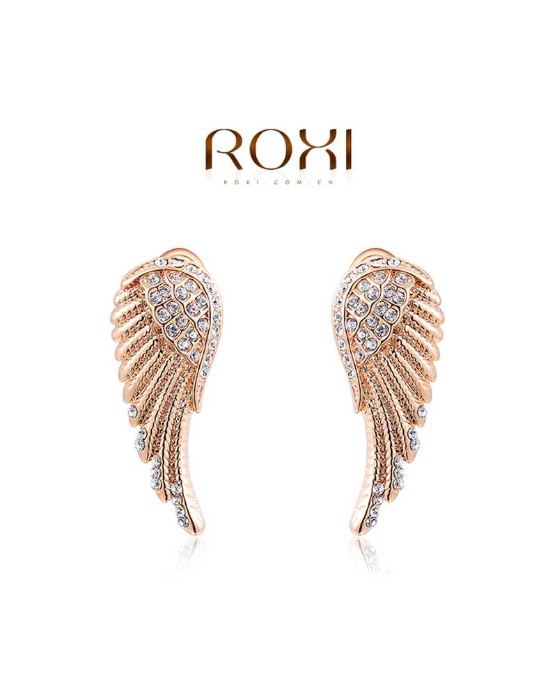 Angle Wing Long Exotic Earrings