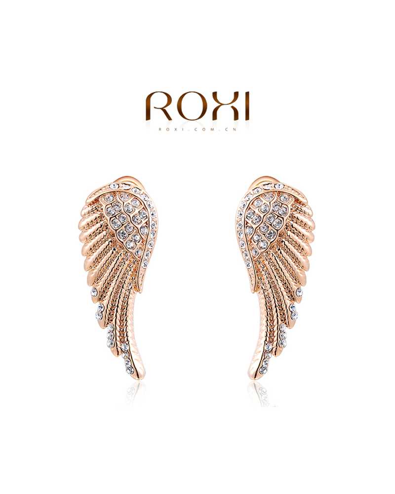 Angle Wing Long Exotic Earrings