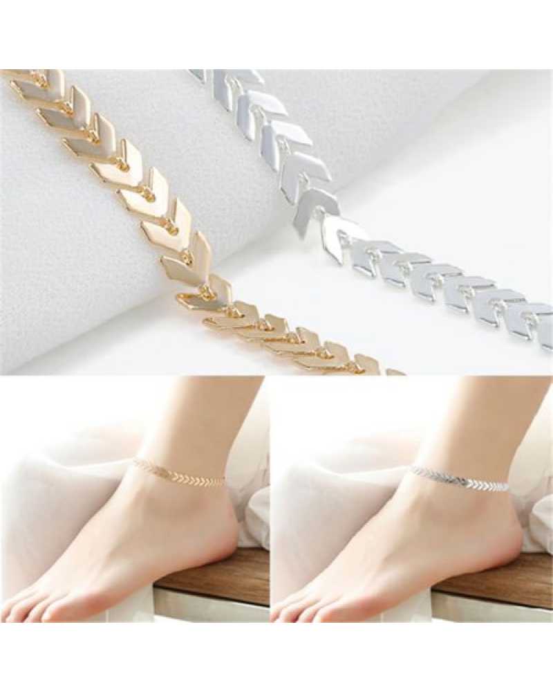 Fishbone Chain Anklet