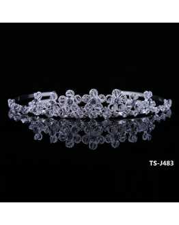 Rhinestone Flower Tiara / Crown