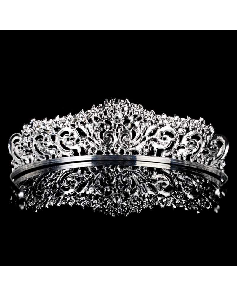 Glittering Rhinestone Tiara / Crown