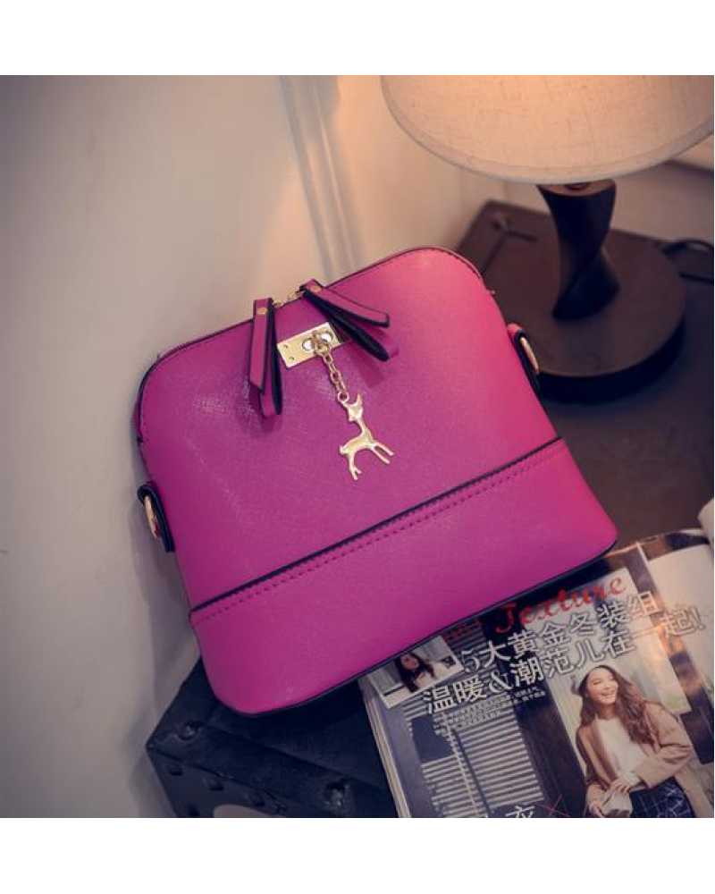 Women shoulder bags messenger bag women leather small shoulder bag famous brand cross body bag Deer Spliced Collision color