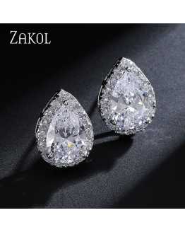 Hot Pear Shape Crystal Lovely Earrings