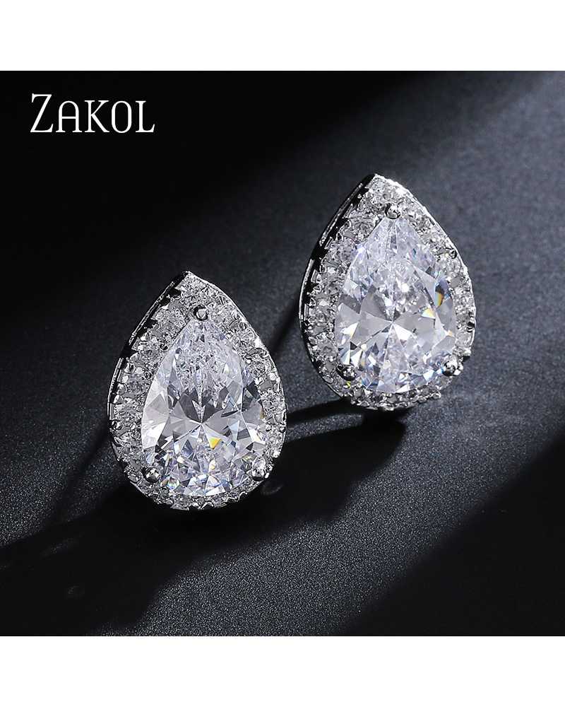 Hot Pear Shape Crystal Lovely Earrings