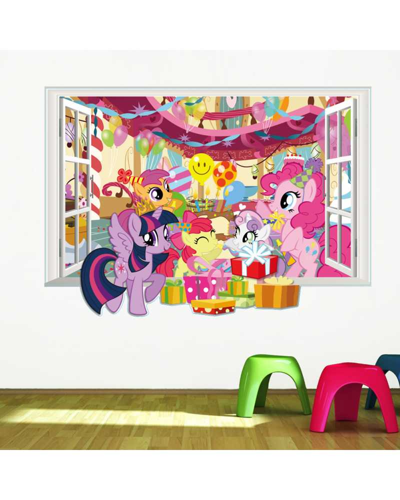 3D Birthday Party Theme Wall Stickers