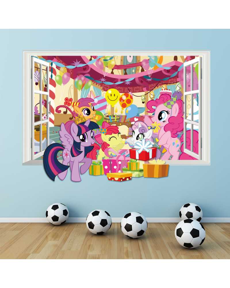 3D Birthday Party Theme Wall Stickers