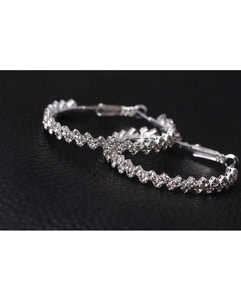 Hoop Crystal Lovely Earrings