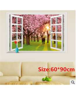 3D Window Multi Style Wall Stickers