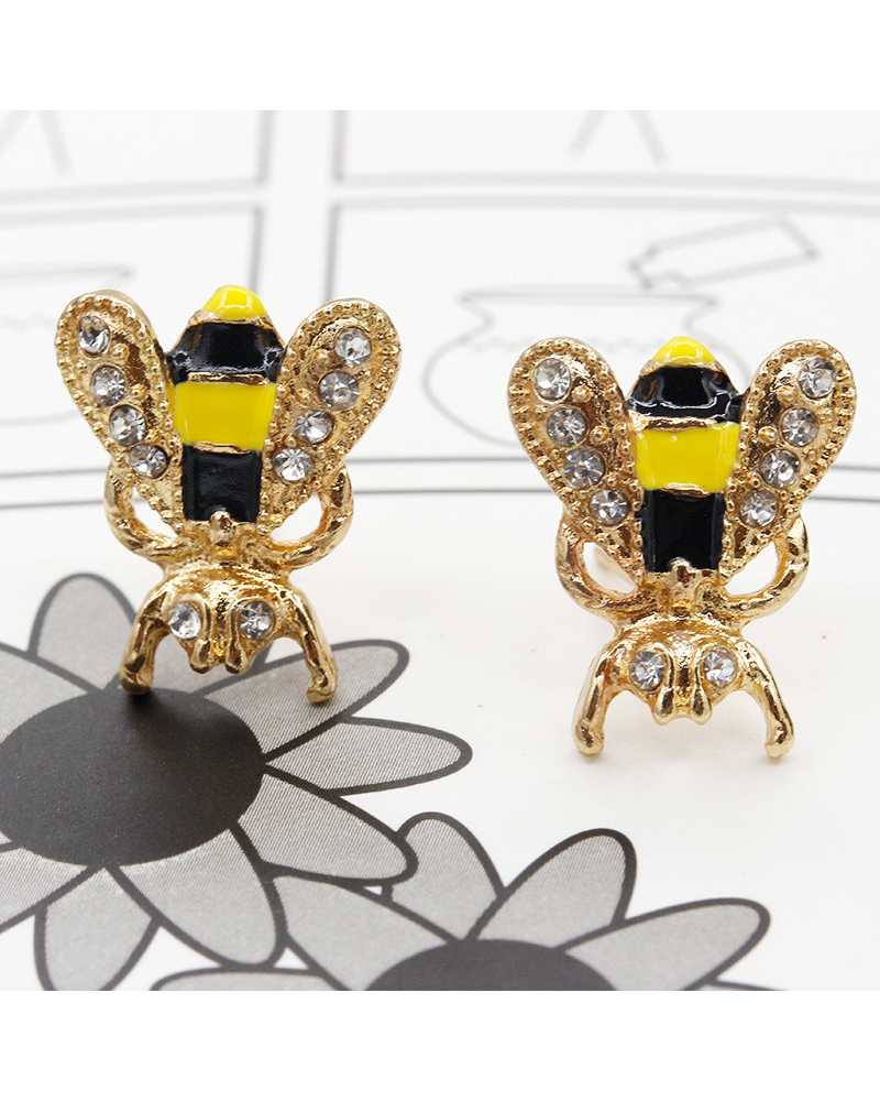 Honey Bee Crystal Lovely Earrings