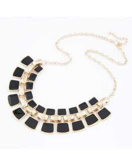 Vintage Blocks Trendy Necklace