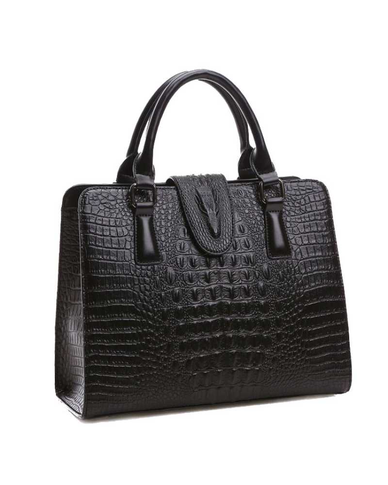 Genuine Leather Crocodile Pattern Women Handbag :: Wowflashy.com