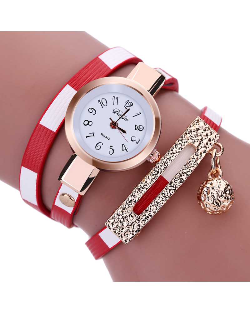 Leather Quartz Women Spunky Watch
