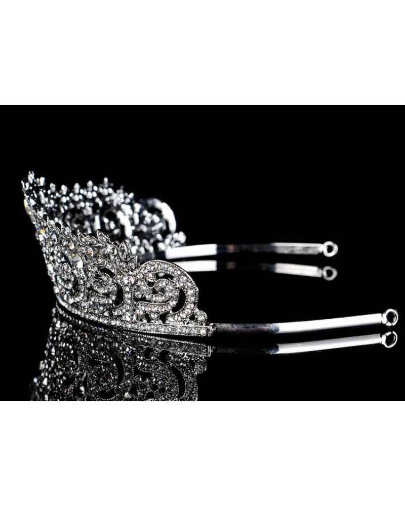 Glittering Rhinestone Tiara / Crown