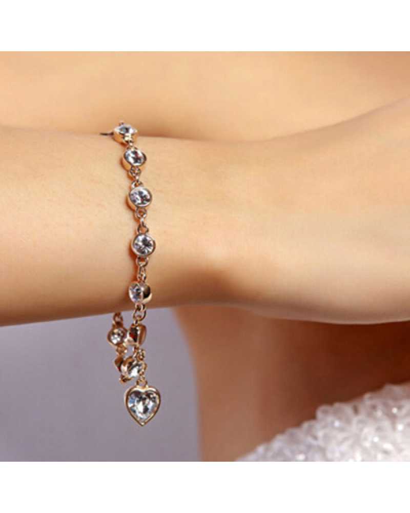 Heart Crystal Trendy Women Braclet