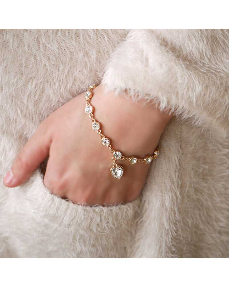 Heart Crystal Trendy Women Braclet